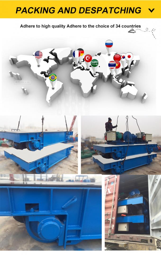 Material Handling Rail Transfer Motorized Platform Carts