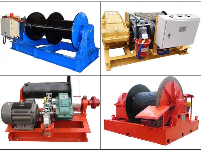 Double Drum 6M/Min Electric Cable Winch 10t Lifting For Hoisting