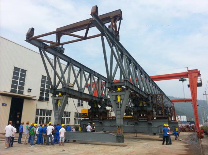 Heavy Industry Bridge Girder Launching Crane Rail Running 5m/Min 3