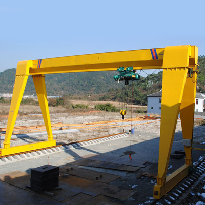 Large Span Gantry Crane Industrial With Electric Hoist