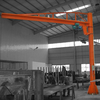 A4 Pillar Mounted Jib Crane Fixed Movable Remote Control