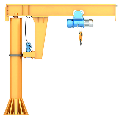 Freestanding Electric Hoisting 0-360° Slewing Jib Crane For Workshop