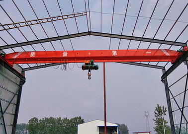 5T Single Girder Bridge Crane / Overhead Lifting Equipment With Electric Hoist