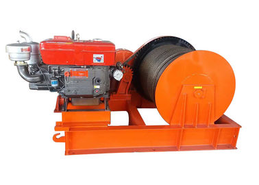Portable Variable Speed Diesel Engine Power Trailer Factory Winch For Cable Pulling