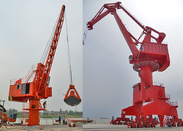 Shipyard Quayside Harbour Portal Crane , Mobile Double Portal Jib Crane 300T