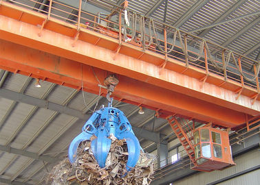 Hydraulic Grab Overhead Crane 5 Ton Double Girder Electric Motor Driven