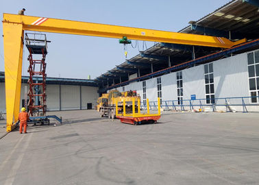 Electric Hoist Traveling Type Semi Gantry Crane System BMH 5 - 20T For Workshop
