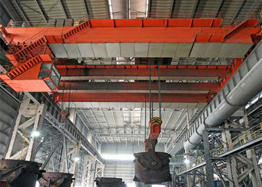 Steel Mill Double Girder Workstation Bridge Crane 3 Phase 380V 50hz 5 - 74 Ton Load Capacity
