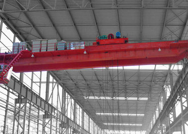 Overhead Workstation Bridge Crane Cabin Double Girder With Trolley 50 Ton