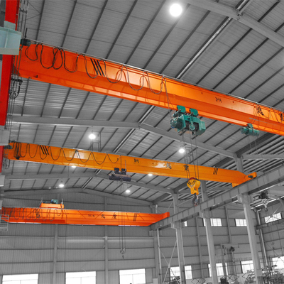 Single Girder Overhead Bridge Crane Light Weight Monorail For Steel Plants