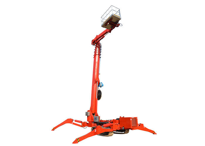 Self - Propelled Spider Boom Lift , 18 Meters Aerial Working