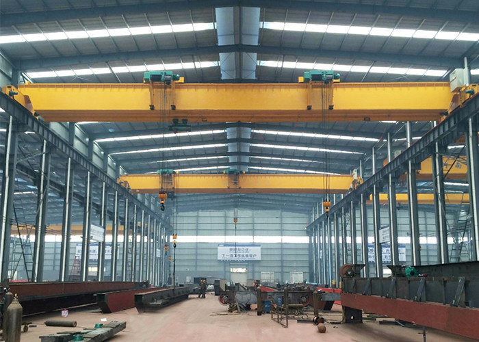 5 30 Ton LH Type Dual Beam Overhead Crane Lifting Equipment With Hook