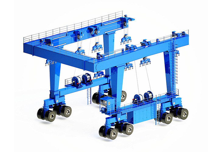 50Hz 380V Mobile Harbor Crane / Portal Gantry Crane 300T For Shipyard