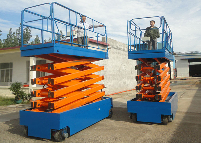 Self Propelled Hydraulic Scissor Lift Platform , Indoor / Outdoor