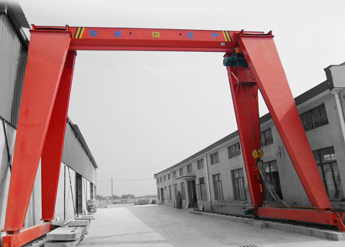 Large Single Girder 10 Ton Gantry Crane Wire Rope Remote Control For ...