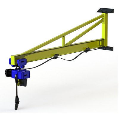 Wall Mounted Jib Crane With Electric Chain Hoist Special Lifting Equipment