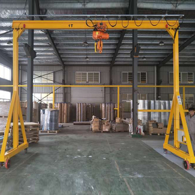 Light Duty 4 Wheels Gantry Crane Movable Aluminum Good Design