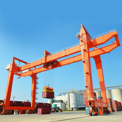 Heavy Capacity Mobile Container Gantry Crane Port Harbour Rail Mounted 180mm