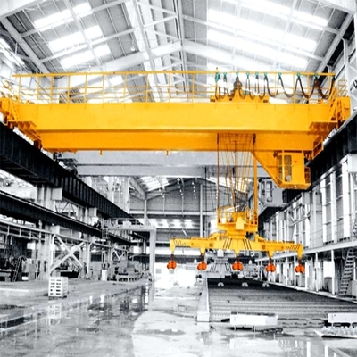 Stable Electric Magnetic Overhead Crane Reliable Double Girder Traveling 30m