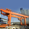 Tired Travel Lift Shipping Container Gantry Crane 50HZ RTG Rubber