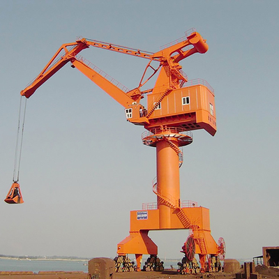 Level Luffing Mobile Harbour Portal Crane 380V Electrical Equipment