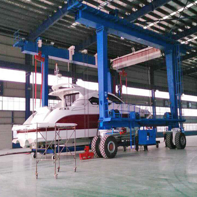 Electric Power Traveling Wheel Harbour Portal Crane A8 Yacht Lifting Equipment