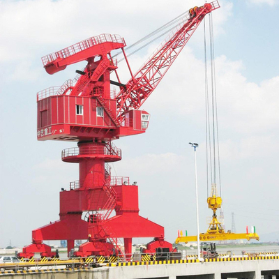 Mobile Harbour Portal Crane Shipyard Container Jib Luffing Dock 80t