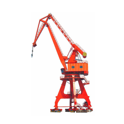 Mobile Harbour Portal Crane Shipyard Container Jib Luffing Dock 80t