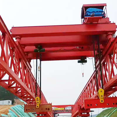 Truss Type Girder Launcher Crane 50M High Performance Lifting Machinery