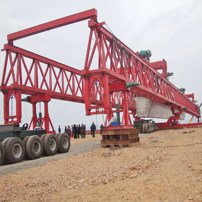 Truss Type Girder Launcher Crane 50M High Performance Lifting Machinery