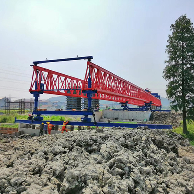 Truss Type Double Beam Launcher Machine Heavy Duty 100 Ton For Highway