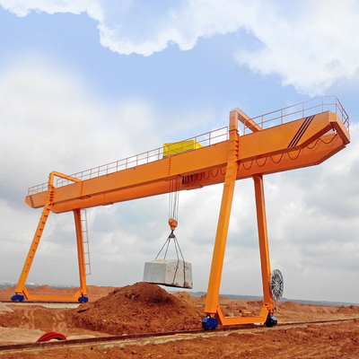 Double Girder Electric Gantry Crane Industrial Use Box Type 10 Ton 40m