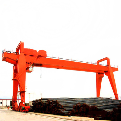 550KN Double Girder Gantry Crane Top Running Box Frame With Trolley