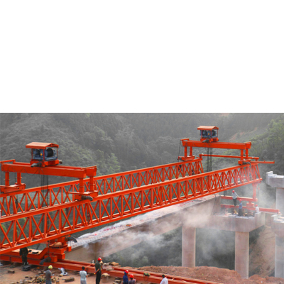 High Efficiency 160 Ton Truss Type Double Beam Launcher Crane