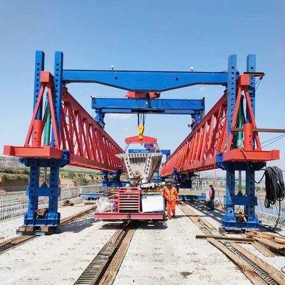 Remote Control 100 Ton Girder Launching Crane With Safety Device