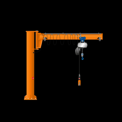 Remote Control Floor Mounted Jib Crane Electric Hoist For Workshop