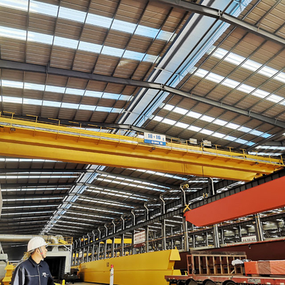 Loading 32t Overhead Double Girder Bridge Crane With Electric Trolley