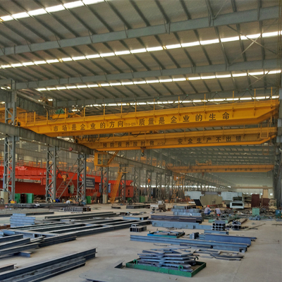 Good Lifting Construction Double Beam Bridge Crane In Workshop