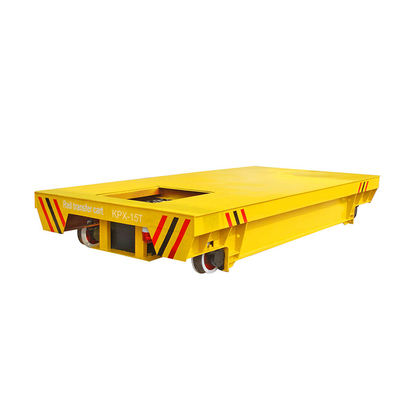 Remote Control motor driven Rail Lifting Transfer Cart For Warehouse