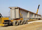 Reliable Crane Spare Parts , Multi Axle Tyre Trolley Transporting Girder Vehicle