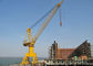 25T Four Link Floating Dock Crane , Harbour Portal Pedestal Jib Crane