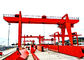 Double Beam Steel Frame Rail Track Gantry Crane On Wheels IP54 Protection Grade