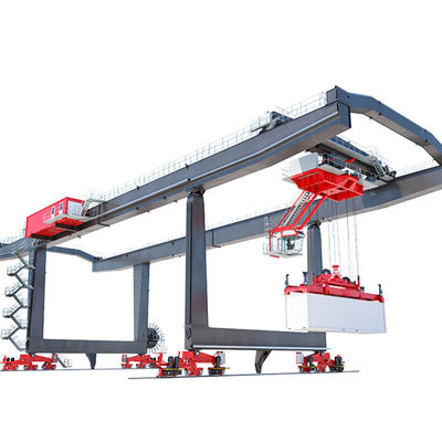 Double Girder Gantry Pedestal Container Crane 20T Loading