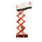 Industrial Ladder Trailing Scissor Lift Equipment With Emergency Stop
