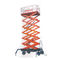 Industrial Ladder Trailing Scissor Lift Equipment With Emergency Stop