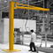 Floor Mounted Electric 2 Ton Jib Arm Crane With Emergency Stop System
