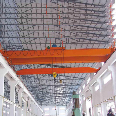 Indoor Double Beam Overhead Hoist Crane 10 Ton Cabin Control