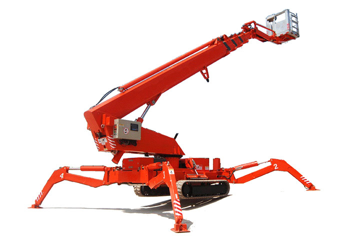 Compact Towable Spider Boom Lift , 10m Hydraulic Articulated Boom Lift