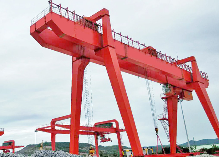 35 Ton Double Girder Gantry Crane Outdoor Heavy Duty Ip54 Protection